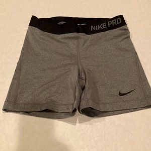 Nike womens dri fit charcoal grey sports shorts